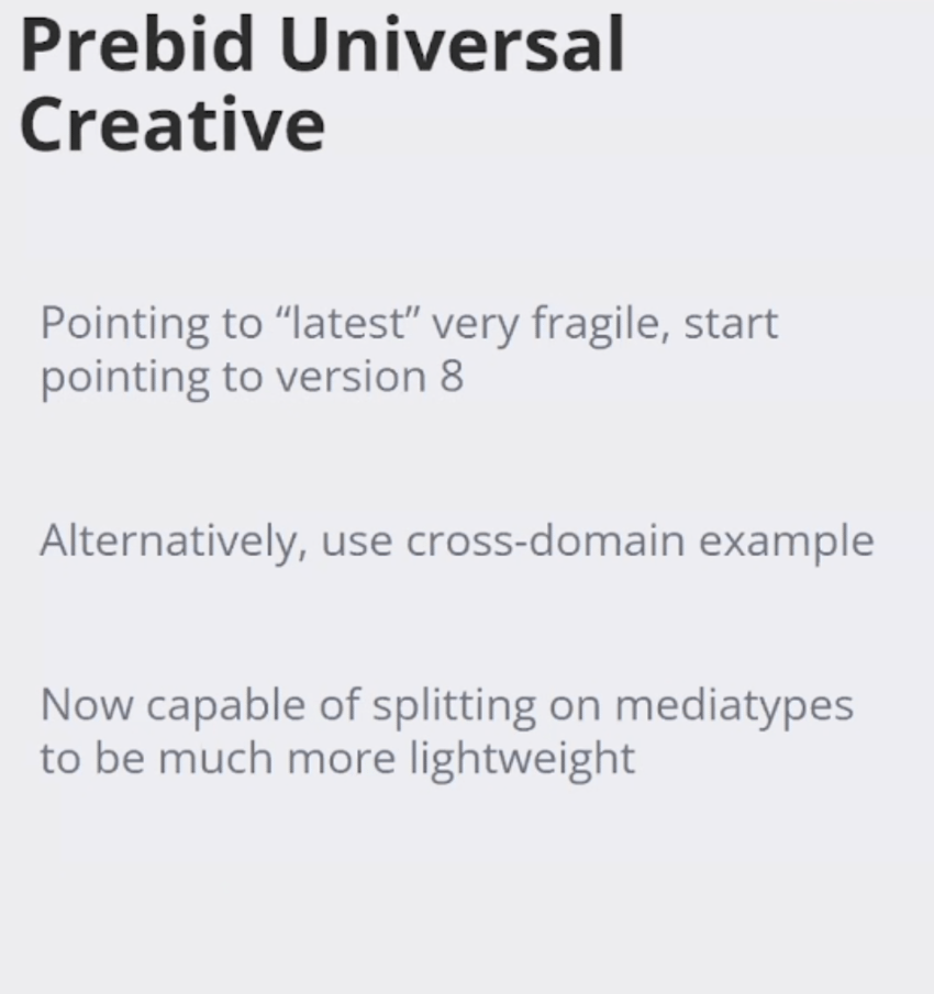 Prebid.js - Prebid Universal Creative