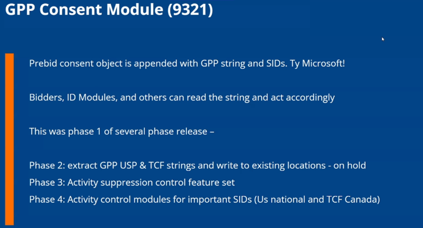 Prebid.js - GPP Consent Module (9321)