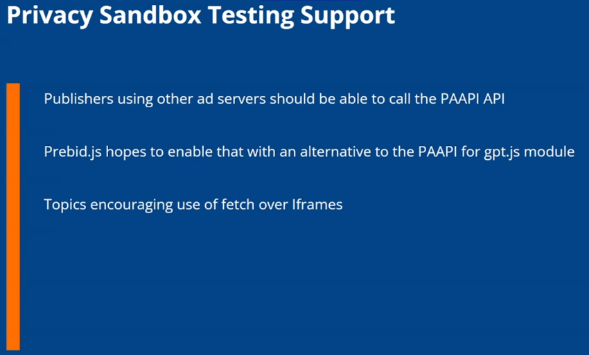 Prebid.js - Privacy Sandbox Testing Support