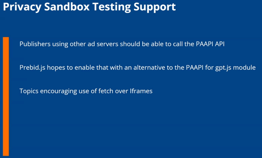 Prebid.js - Privacy Sandbox Testing Support